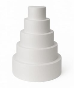 macheta tort rotundă polistiren 5 etaje Ø 47-15 cm