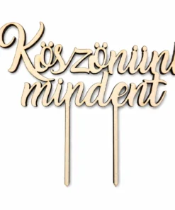Topper tort Köszönünk mindent din lemn