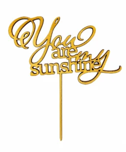 Topper tort You are my sunshine din lemn